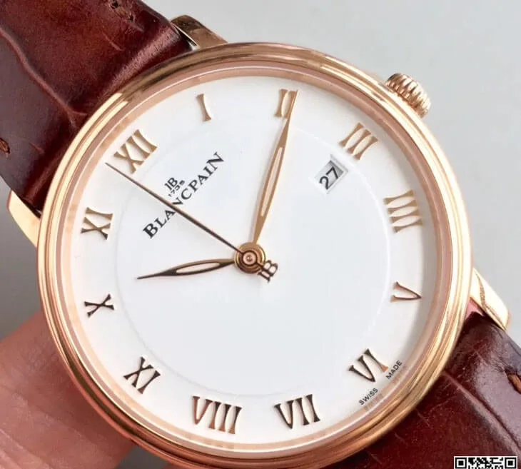 Blancpain Villeret 6651-3642-55B ZF Factory 1:1 Best Edition Replica Watch Brown Strap
