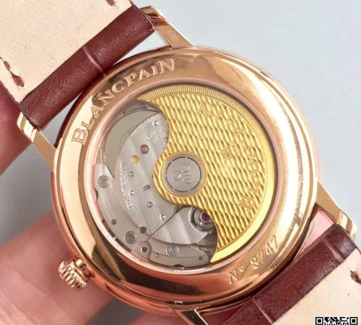 Blancpain Villeret 6651-3642-55B ZF Factory 1:1 Best Edition Replica Watch Brown Strap
