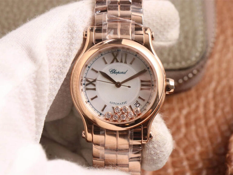 Chopard Happy Sport 274808-5002 YF Factory 1:1 Best Edition Replica Watch Gold Strap