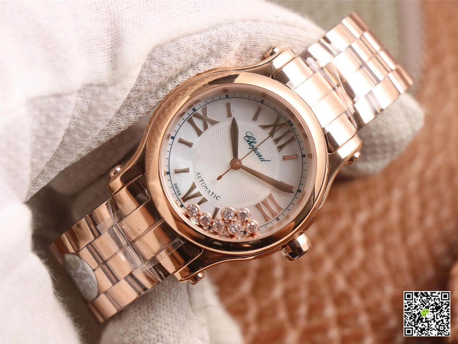 Chopard Happy Sport 274808-5002 YF Factory 1:1 Best Edition Replica Watch Gold Strap