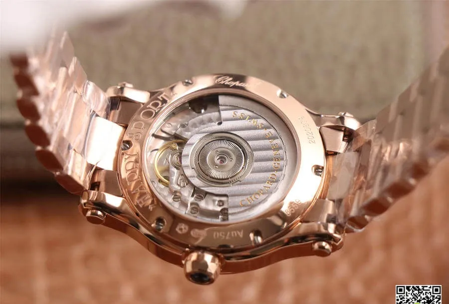 Chopard Happy Sport 274808-5002 YF Factory 1:1 Best Edition Replica Watch Gold Strap