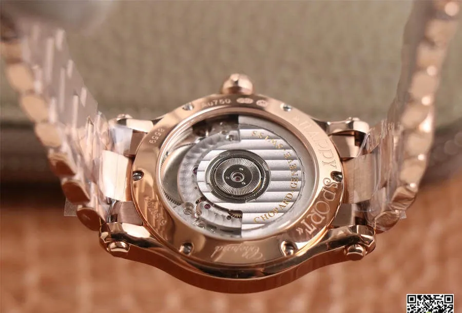 Chopard Happy Sport 274808-5002 YF Factory 1:1 Best Edition Replica Watch Gold Strap