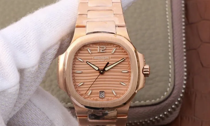 Patek Philippe Nautilus Ladies 7118-1R-010 PF Factory 1:1 Best Edition Replica Watch Titanium