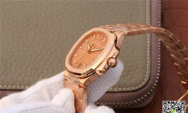 Patek Philippe Nautilus Ladies 7118-1R-010 PF Factory 1:1 Best Edition Replica Watch Titanium