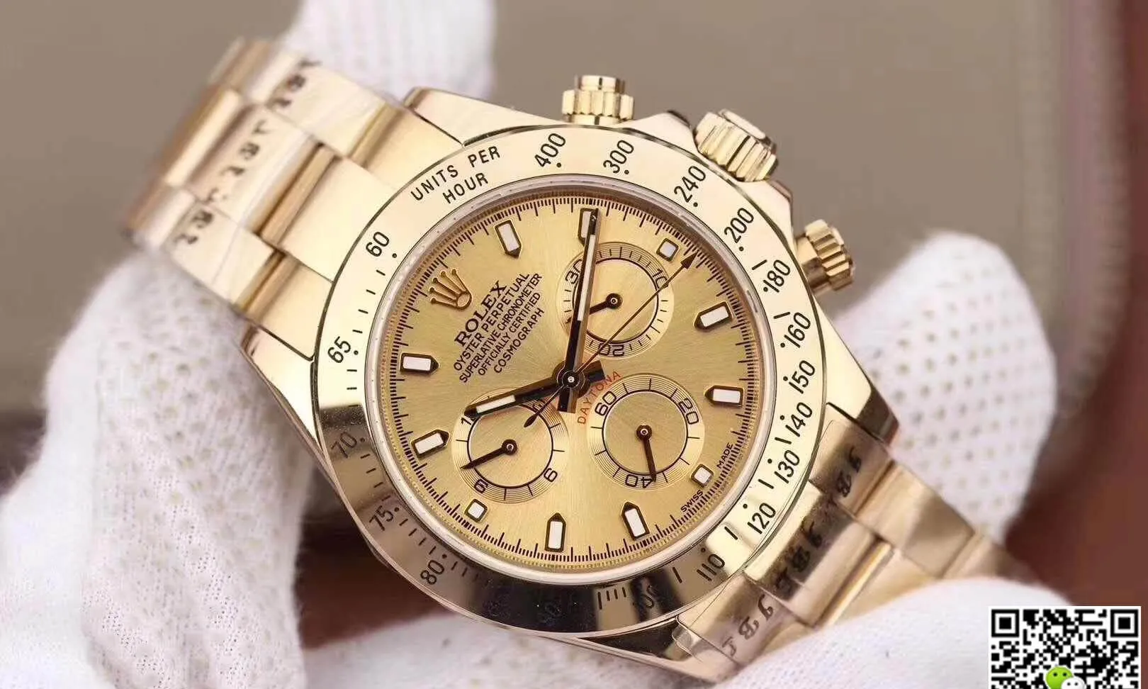 Rolex Daytona Cosmograph 116503 JH Factory 1:1 Best Edition Replica Watch Swiss ETA7750 18K Gold Plated