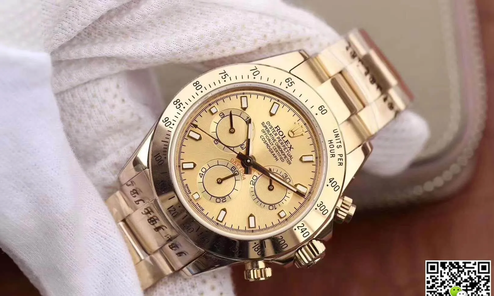 Rolex Daytona Cosmograph 116503 JH Factory 1:1 Best Edition Replica Watch Swiss ETA7750 18K Gold Plated