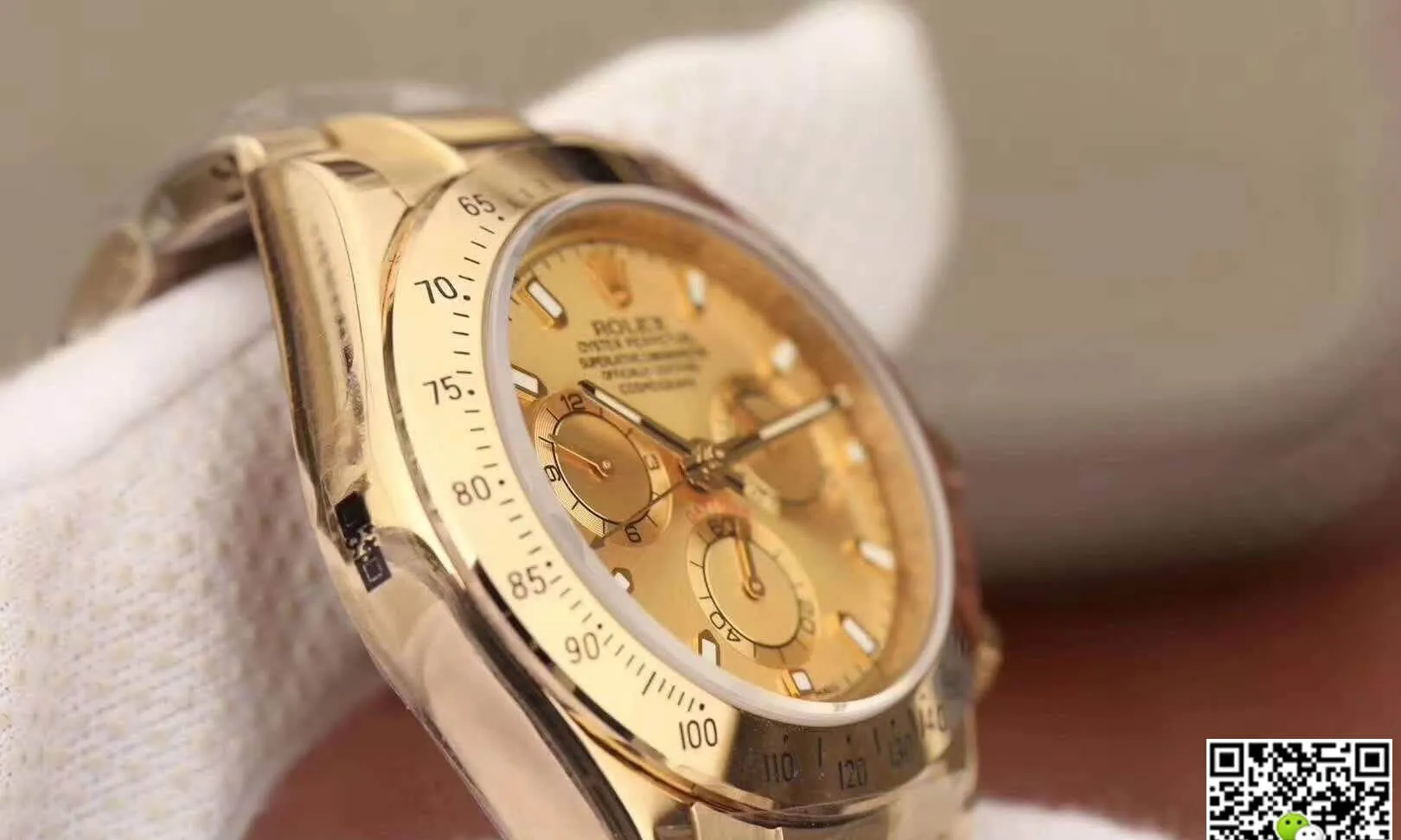 Rolex Daytona Cosmograph 116503 JH Factory 1:1 Best Edition Replica Watch Swiss ETA7750 18K Gold Plated