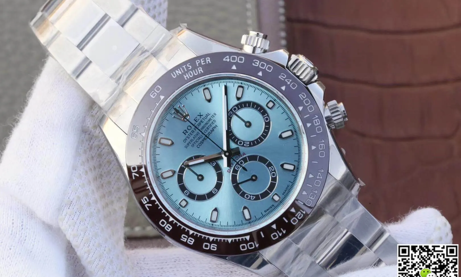 Rolex Daytona Cosmograph 116506 Noob Factory 1:1 Best Edition Replica Watch Swiss ETA4130 Ice Blue Dial