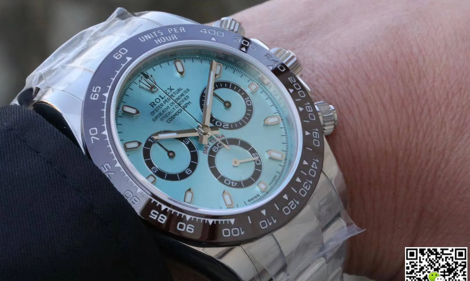 Rolex Daytona Cosmograph 116506 Noob Factory 1:1 Best Edition Replica Watch Swiss ETA4130 Ice Blue Dial