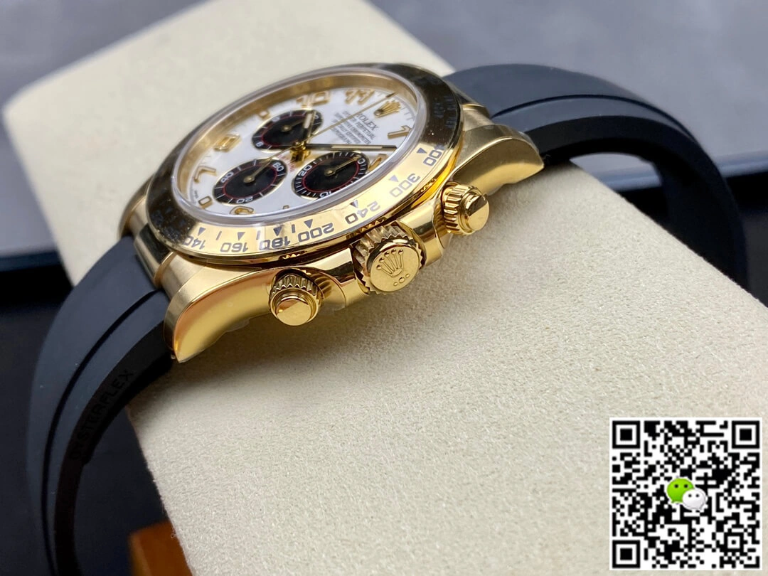 Rolex Cosmograph Daytona 116528 Clean Factory 1:1 Best Edition Replica Watch Black Rubber Strap