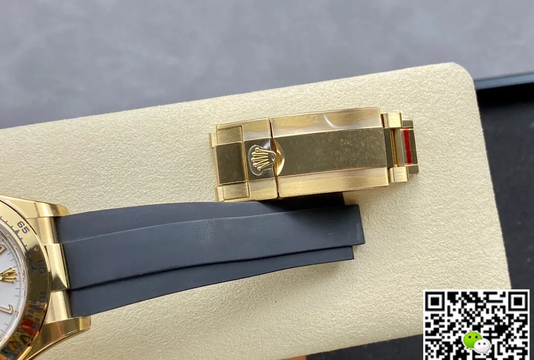 Rolex Cosmograph Daytona 116528 Clean Factory 1:1 Best Edition Replica Watch Black Rubber Strap