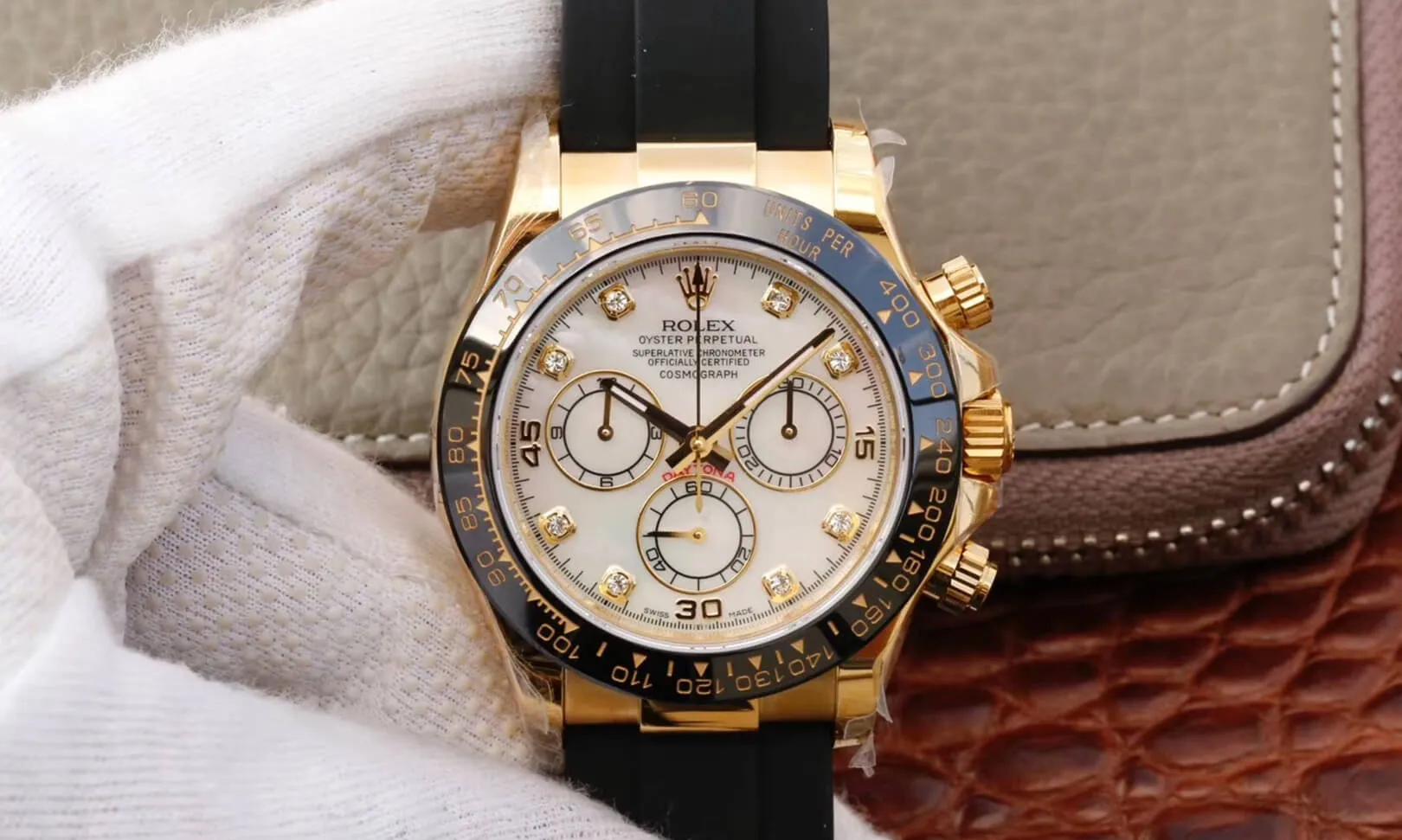Rolex Daytona Cosmograph M116518ln-0037 JH Factory 1:1 Best Edition Replica Watch V6 White Diamond Dial