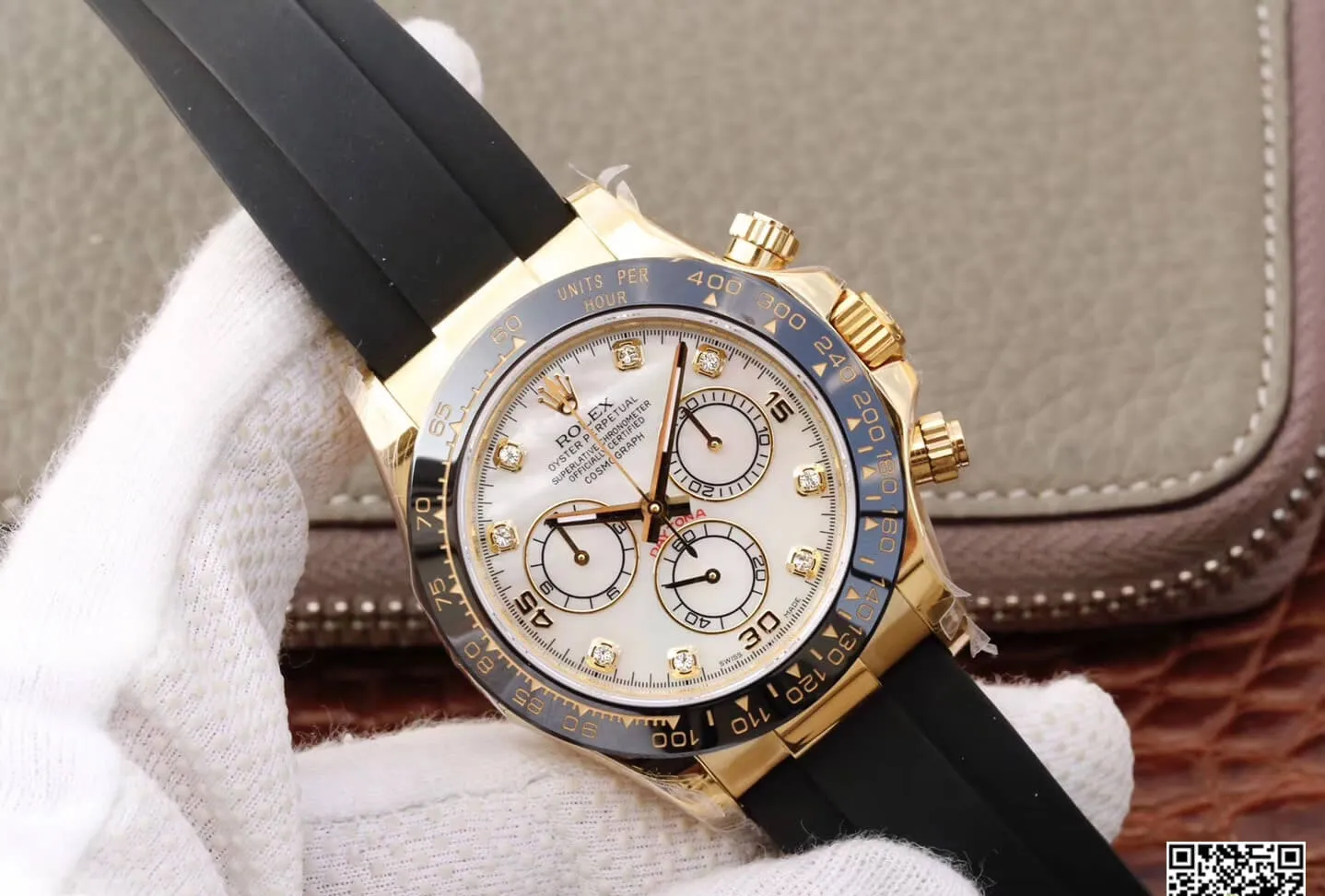 Rolex Daytona Cosmograph M116518ln-0037 JH Factory 1:1 Best Edition Replica Watch V6 White Diamond Dial
