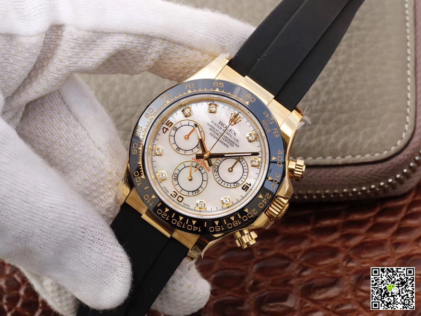 Rolex Daytona Cosmograph M116518ln-0037 JH Factory 1:1 Best Edition Replica Watch V6 White Diamond Dial