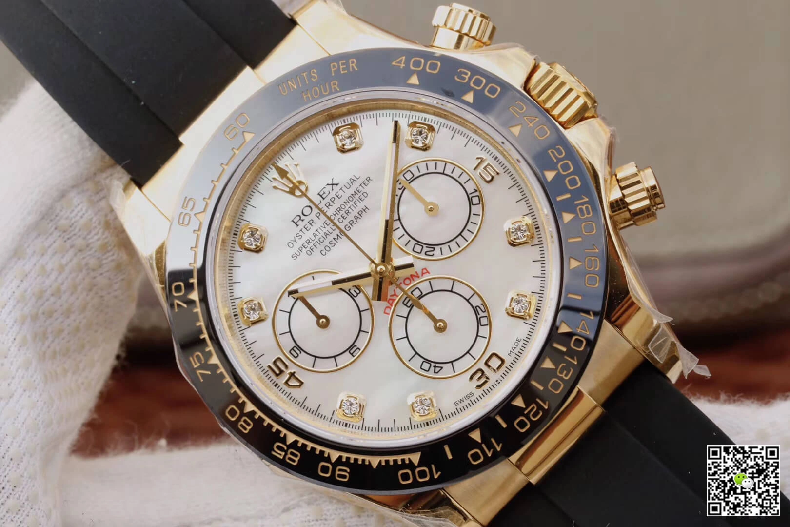 Rolex Daytona Cosmograph M116518ln-0037 JH Factory 1:1 Best Edition Replica Watch V6 White Diamond Dial