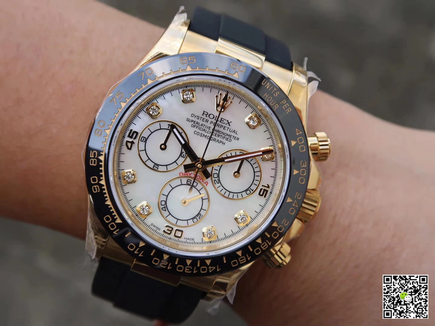 Rolex Daytona Cosmograph M116518ln-0037 JH Factory 1:1 Best Edition Replica Watch V6 White Diamond Dial