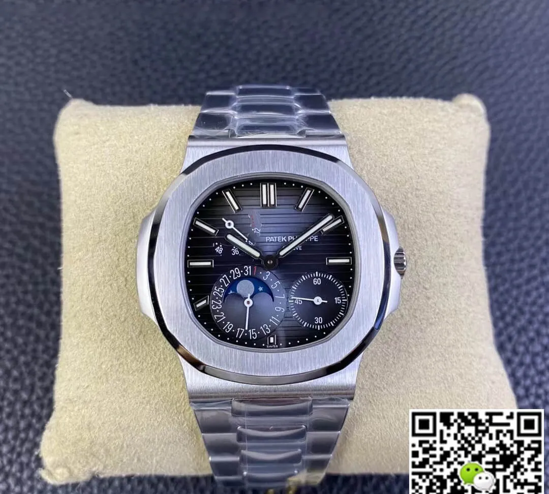 Patek Philippe Nautilus 5712 1A-001 ZF Factory 1:1 Best Edition Replica Watch V2 Silver Strap