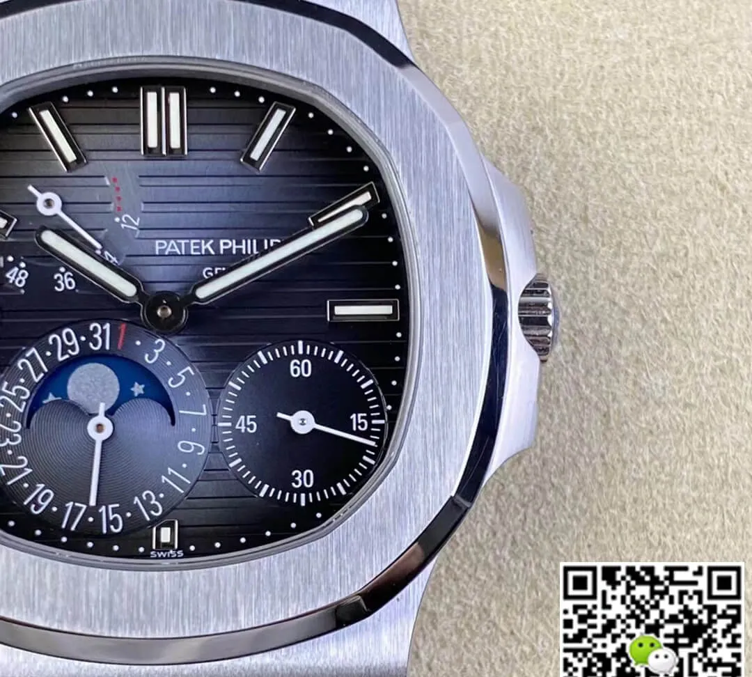 Patek Philippe Nautilus 5712 1A-001 ZF Factory 1:1 Best Edition Replica Watch V2 Silver Strap