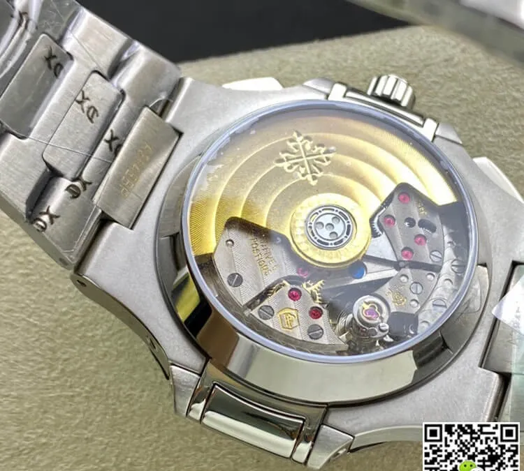 Patek Philippe Nautilus 5980 1A-019 3K Factory 1:1 Best Edition Replica Watch V2 Silver Strap