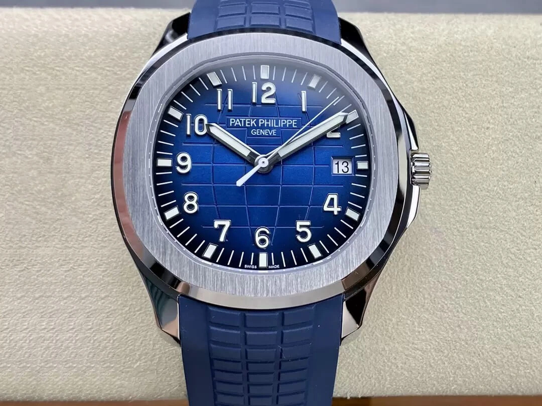 Patek Philippe Aquanaut 5168G-001 3K Factory 1:1 Best Edition Replica Watch V2 Version Blue Strap