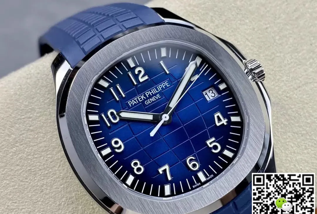 Patek Philippe Aquanaut 5168G-001 3K Factory 1:1 Best Edition Replica Watch V2 Version Blue Strap