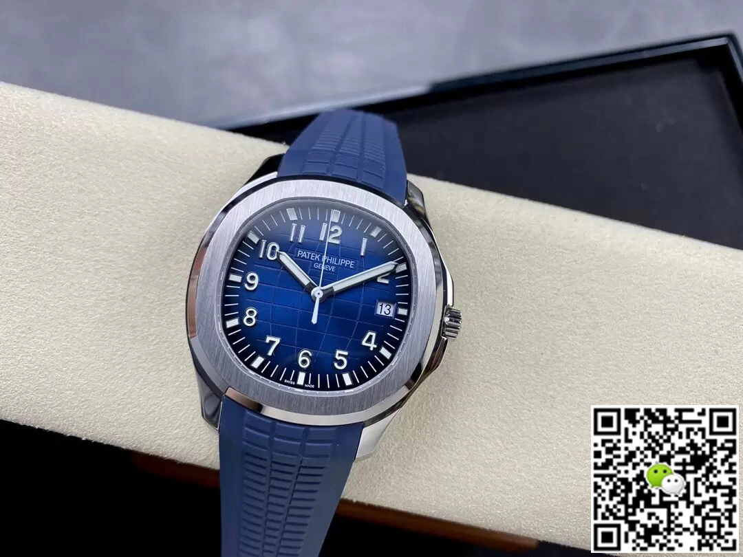 Patek Philippe Aquanaut 5168G-001 3K Factory 1:1 Best Edition Replica Watch V2 Version Blue Strap