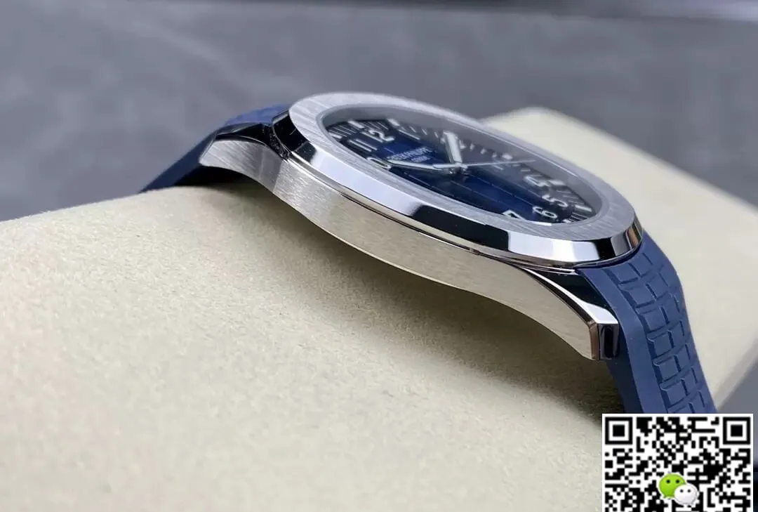 Patek Philippe Aquanaut 5168G-001 3K Factory 1:1 Best Edition Replica Watch V2 Version Blue Strap