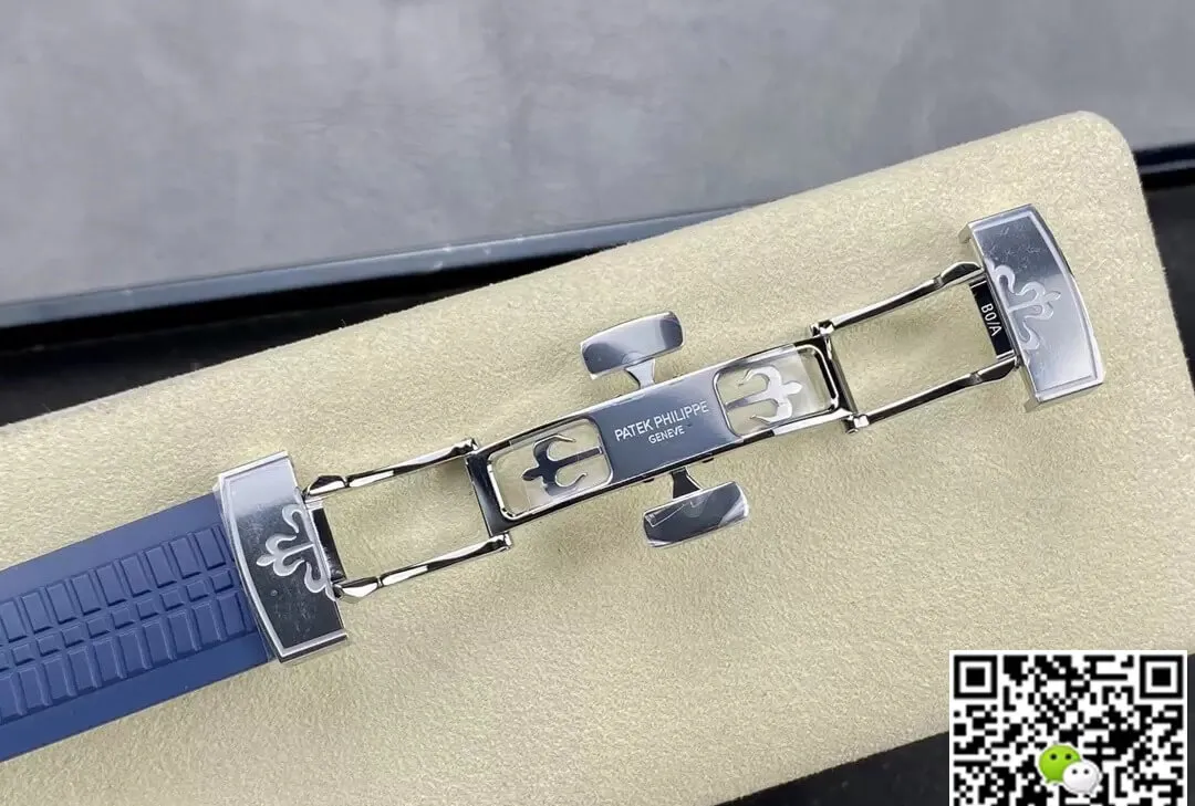 Patek Philippe Aquanaut 5168G-001 3K Factory 1:1 Best Edition Replica Watch V2 Version Blue Strap
