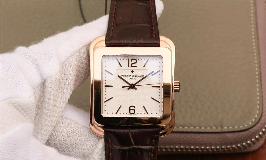 Vacheron Constantin Historiques 86300 000R-9826 GS Factory 1:1 Best Edition Replica Watch Brown Leather Strap