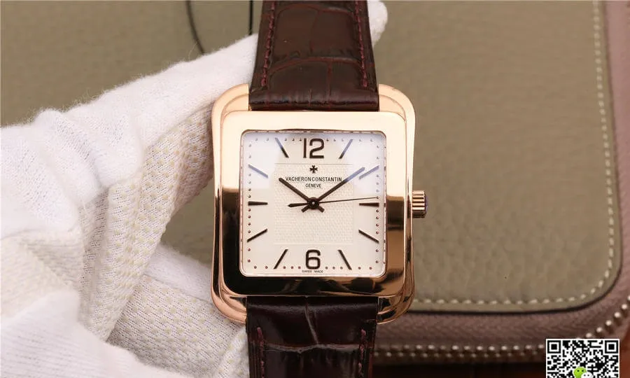 Vacheron Constantin Historiques 86300 000R-9826 GS Factory 1:1 Best Edition Replica Watch Brown Leather Strap