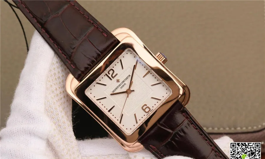Vacheron Constantin Historiques 86300 000R-9826 GS Factory 1:1 Best Edition Replica Watch Brown Leather Strap
