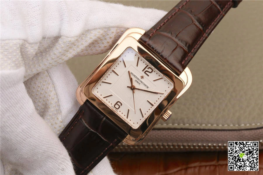 Vacheron Constantin Historiques 86300 000R-9826 GS Factory 1:1 Best Edition Replica Watch Brown Leather Strap