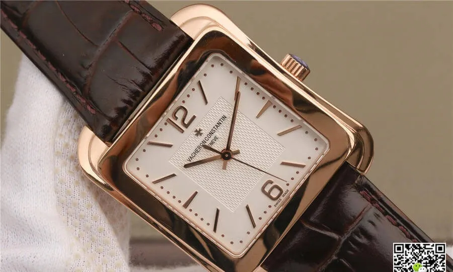 Vacheron Constantin Historiques 86300 000R-9826 GS Factory 1:1 Best Edition Replica Watch Brown Leather Strap