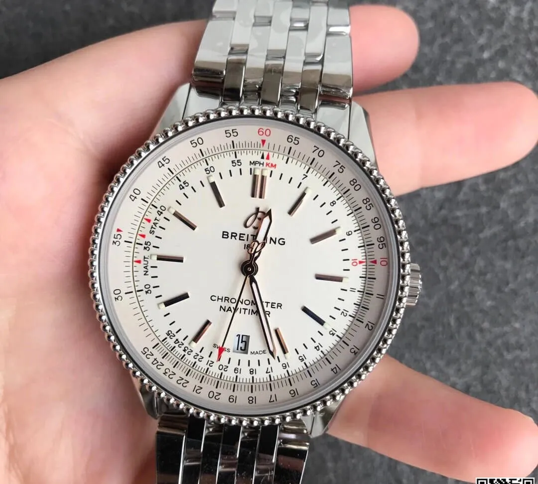 Breitling Navitimer 1 A17326211G1A1 V7 Factory 1:1 Best Edition Replica Watch Stainless Steel Strap