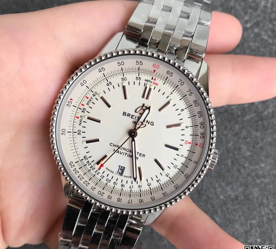 Breitling Navitimer 1 A17326211G1A1 V7 Factory 1:1 Best Edition Replica Watch Stainless Steel Strap
