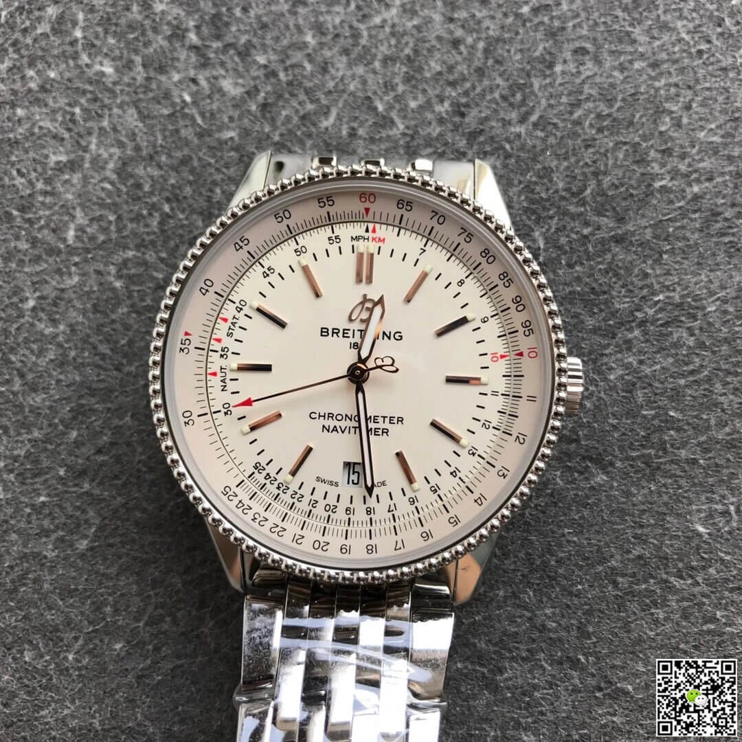 Breitling Navitimer 1 A17326211G1A1 V7 Factory 1:1 Best Edition Replica Watch Stainless Steel Strap
