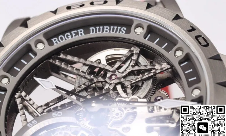 NEW Factory Roger Dubuis Excalibur RDDBEX0479 Tourbillon Red strap 1:1 Best Edition Replica Watch