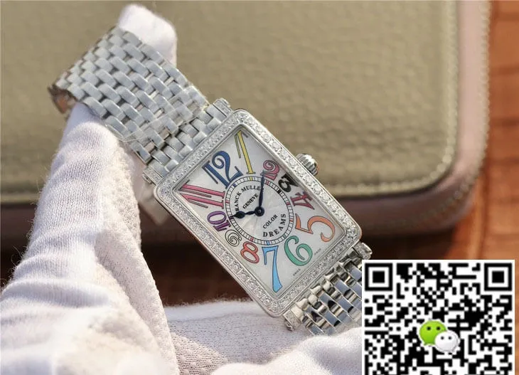 Franck Muller LONG ISLAND 952 Ladies ABF Factory 1:1 Best Edition Replica Watch Silvery Strap