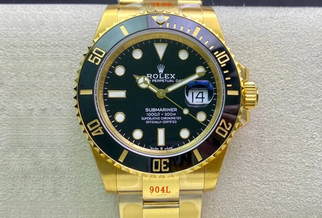 Rolex Submariner M126618LN-0002 41MM VS Factory 1:1 Best Edition Replica Watch Yellow Gold Strap