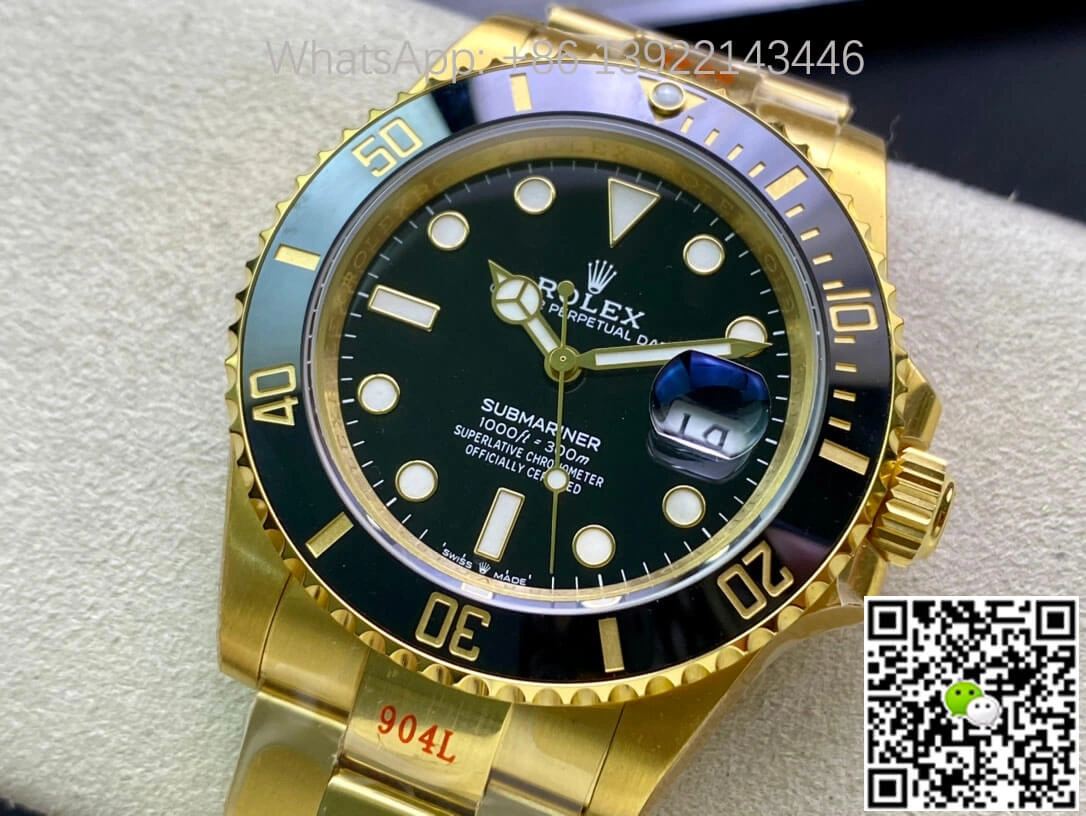Rolex Submariner M126618LN-0002 41MM VS Factory 1:1 Best Edition Replica Watch Yellow Gold Strap