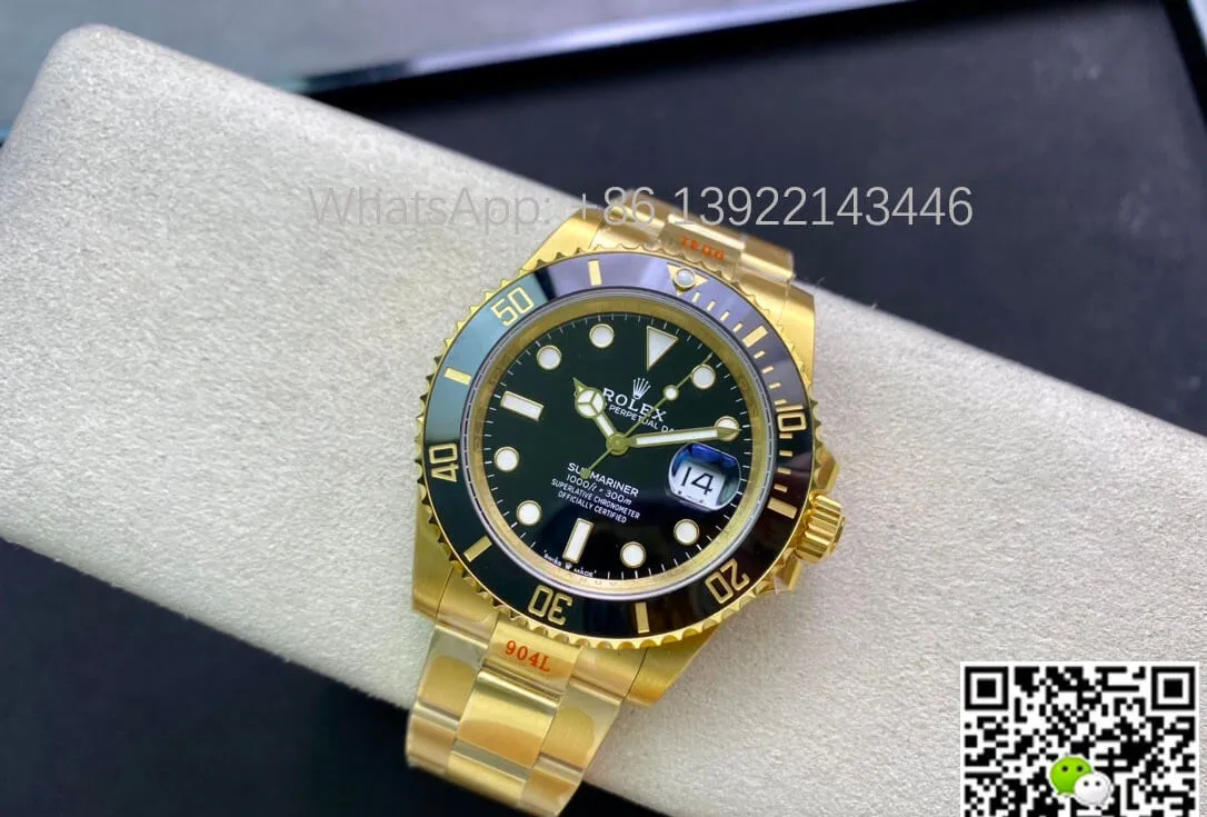 Rolex Submariner M126618LN-0002 41MM VS Factory 1:1 Best Edition Replica Watch Yellow Gold Strap