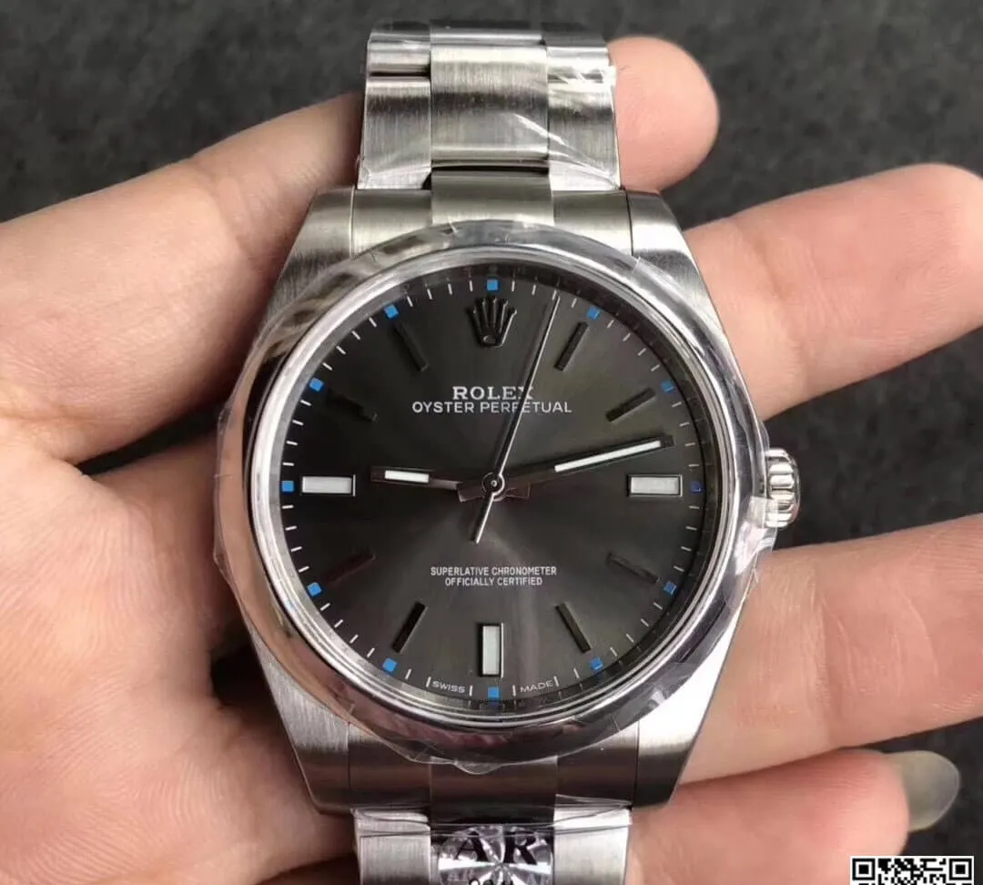 Rolex Oyster Perpetual 114300 39MM AR Factory 1:1 Best Edition Replica Watch Stainless Steel