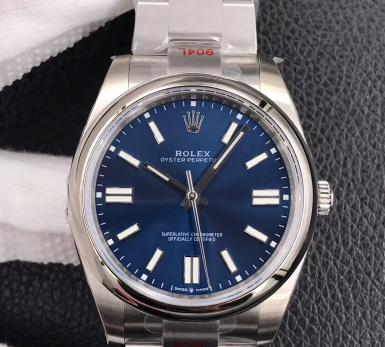 Rolex Oyster Perpetual M124300-0003 41MM EW Factory 1:1 Best Edition Replica Watch Blue Dial