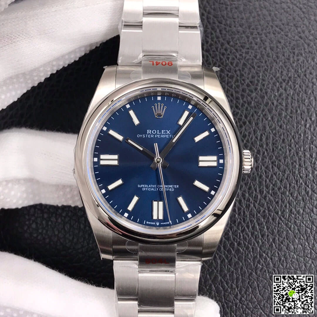 Rolex Oyster Perpetual M124300-0003 41MM EW Factory 1:1 Best Edition Replica Watch Blue Dial