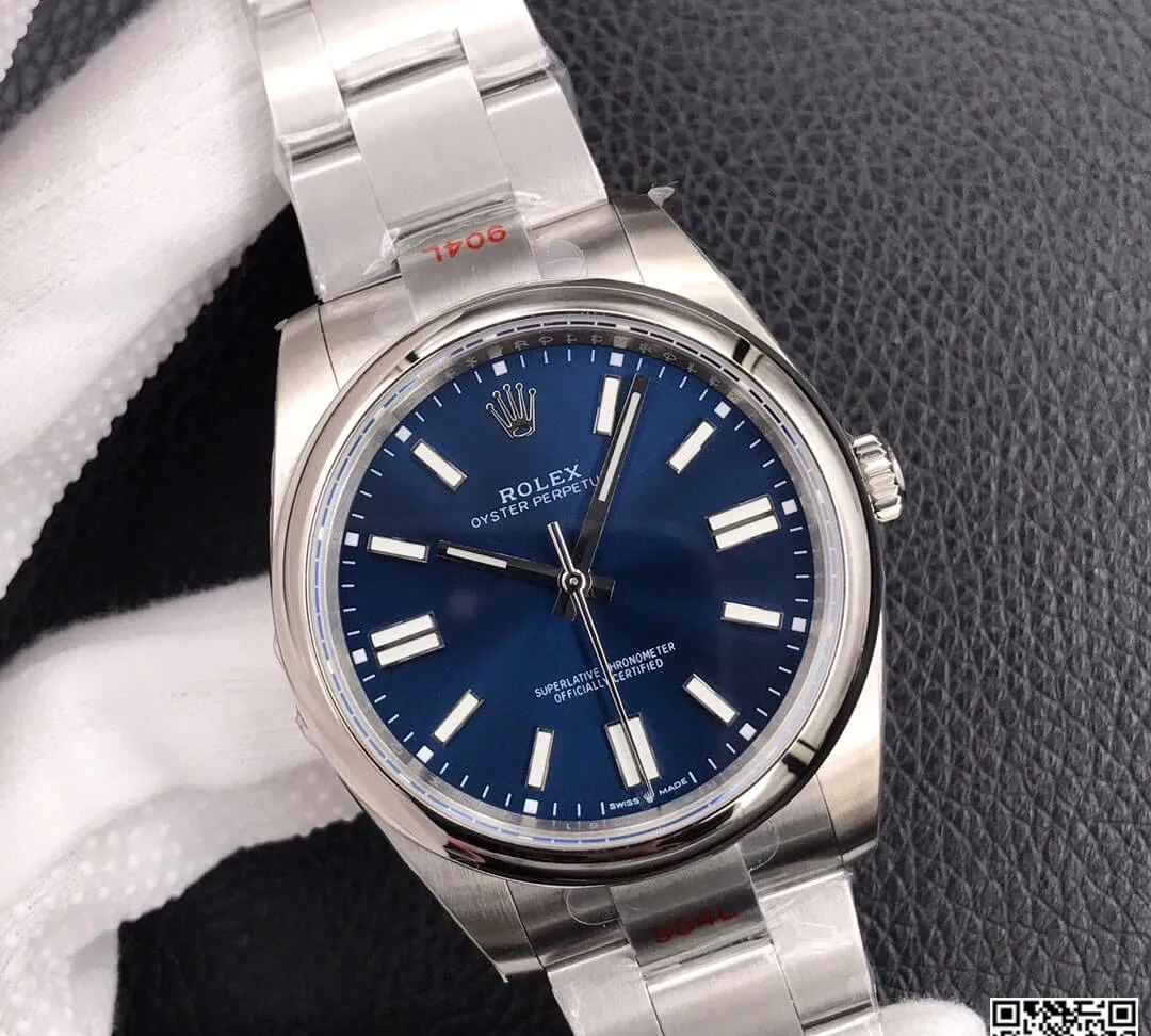 Rolex Oyster Perpetual M124300-0003 41MM EW Factory 1:1 Best Edition Replica Watch Blue Dial