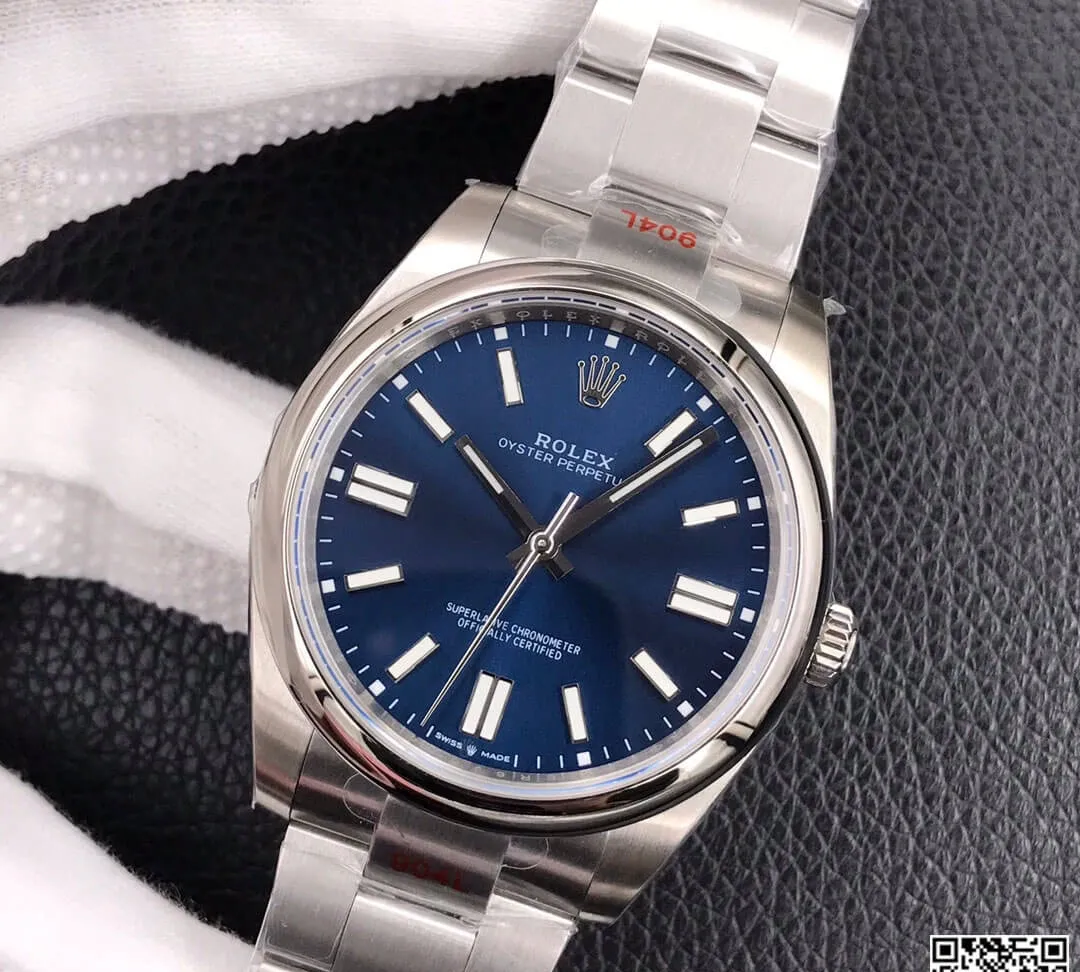 Rolex Oyster Perpetual M124300-0003 41MM EW Factory 1:1 Best Edition Replica Watch Blue Dial
