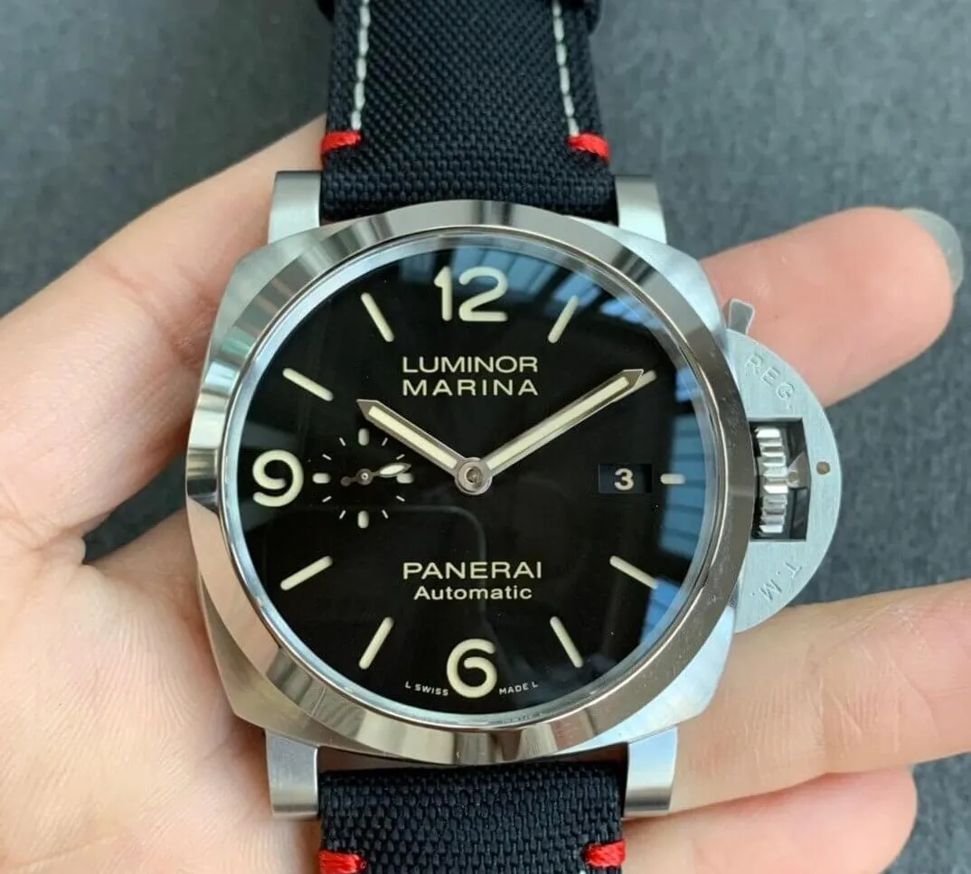 Panerai Luminor Marina PAM01025 VS Factory 1:1 Best Edition Replica Watch Black Strap
