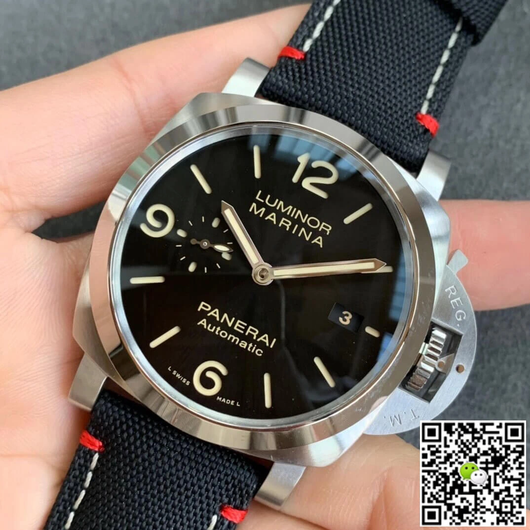 Panerai Luminor Marina PAM01025 VS Factory 1:1 Best Edition Replica Watch Black Strap