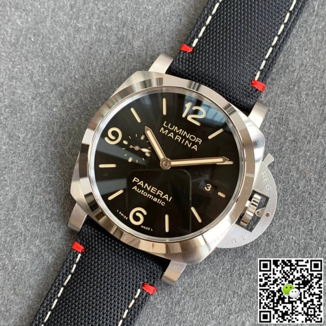 Panerai Luminor Marina PAM01025 VS Factory 1:1 Best Edition Replica Watch Black Strap