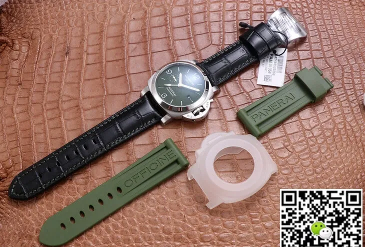Panerai Luminor PAM1056 VS Factory 1:1 Best Edition Replica Watch Black Leather Strap